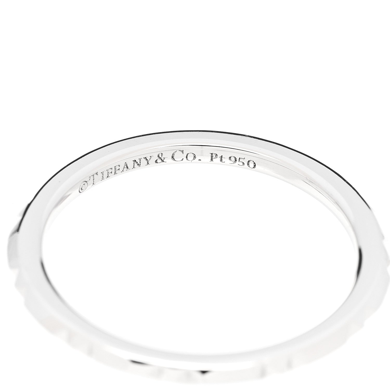 Tiffany Platinum 1.5mm True Band Ring 51 5.75 4 of 5