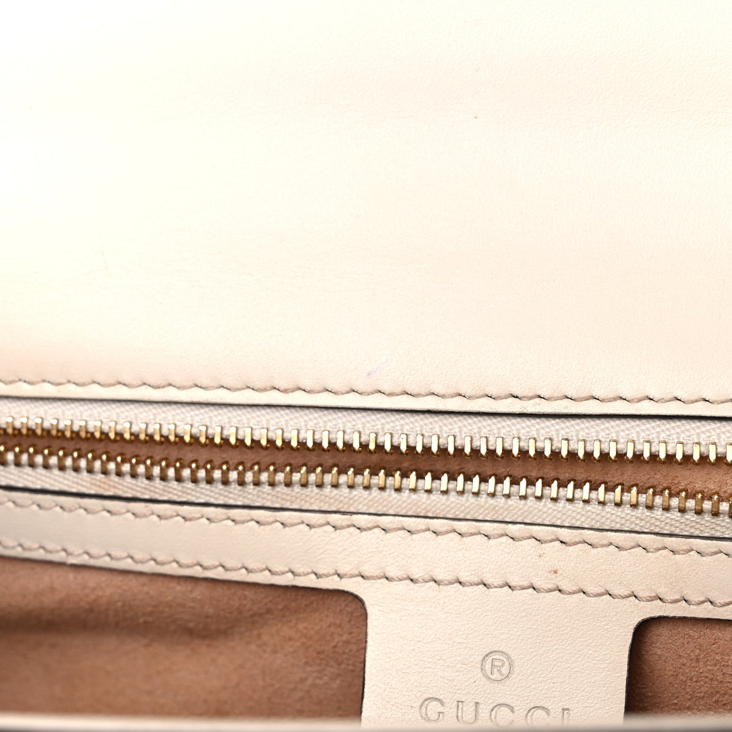 Guccissima Medium Padlock Shoulder Bag Mystic White