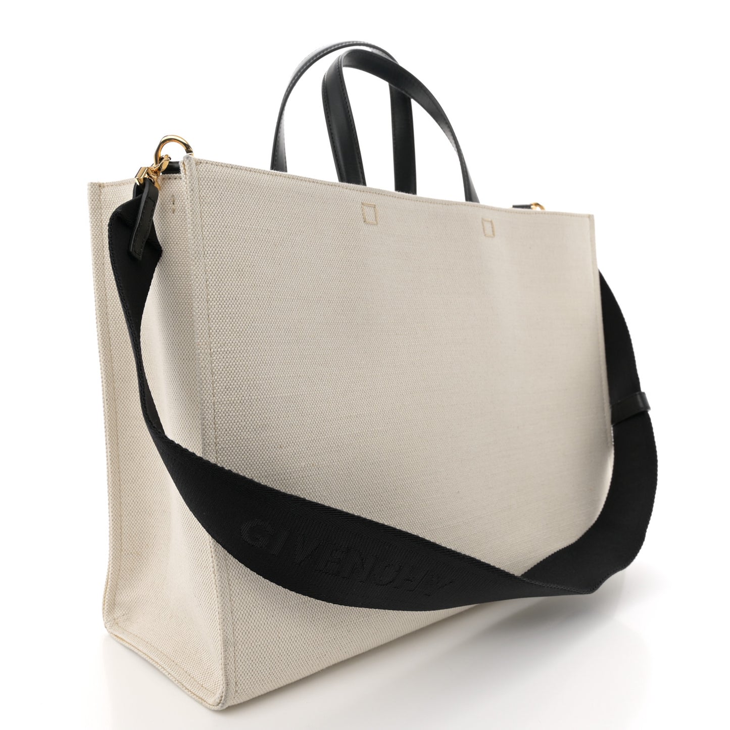 Canvas Medium G-Tote Beige Black