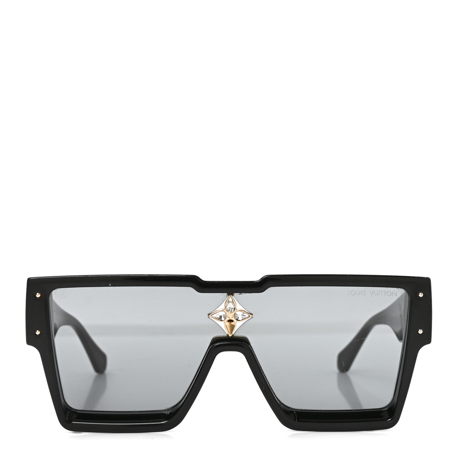 Louis Vuitton Acetate Swarovski Crystal Cyclone Sunglasses Z1578E Black 2 of 6