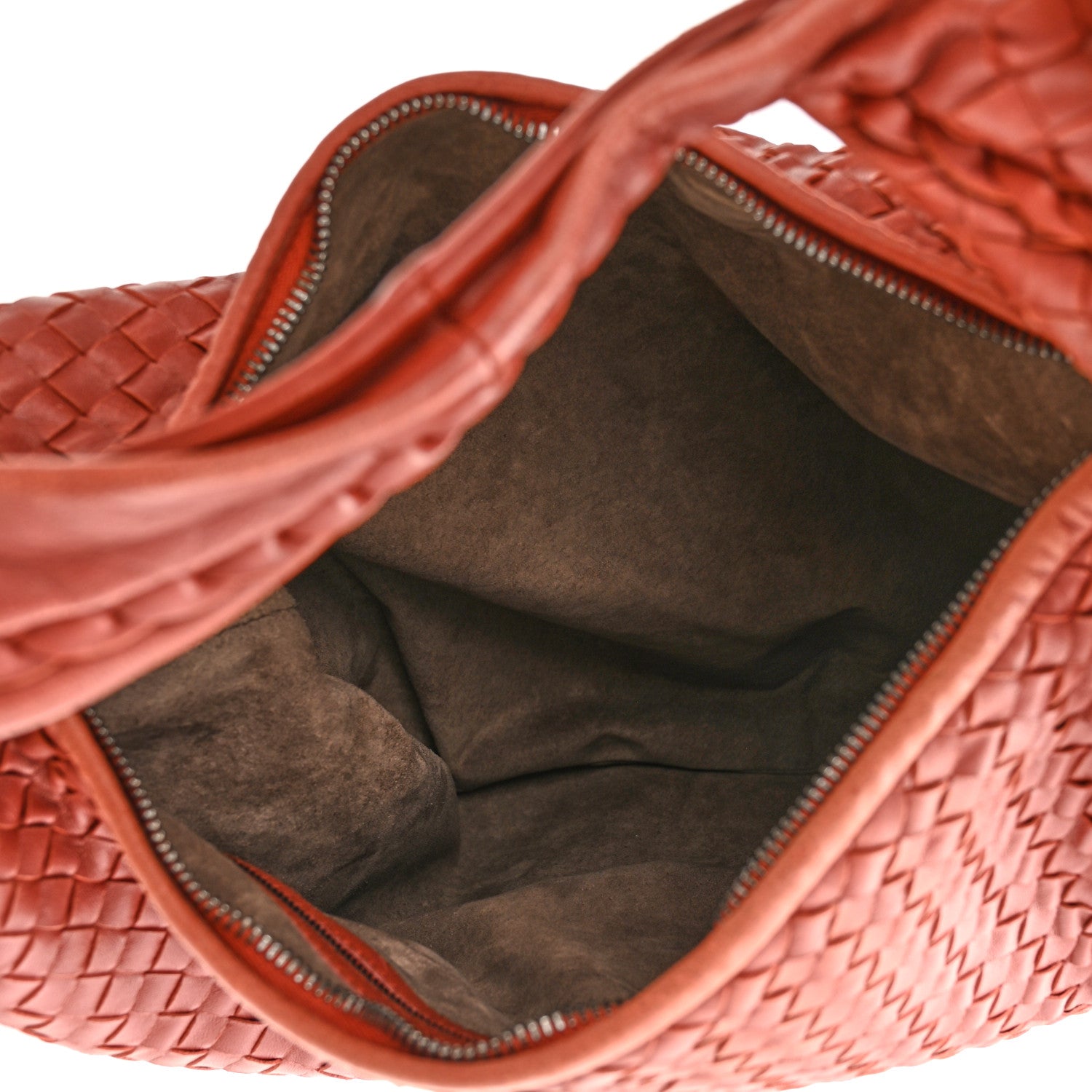 Bottega Veneta Nappa Intrecciato Large Veneta Hobo Rust 4 of 10