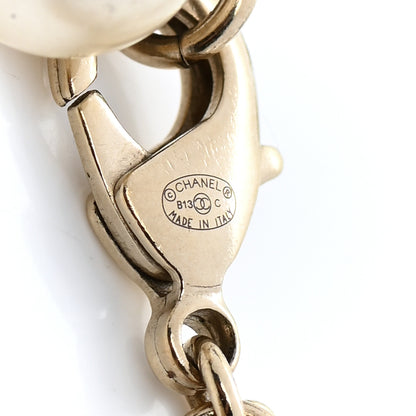 Chanel Pearl CC Camellia Charm Bracelet Beige Gold 4 of 4
