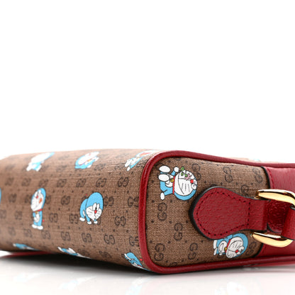 Gucci X DORAEMON Mini Vintage GG Supreme Monogram Camera Bag Beige Cherry Red 8 of 8