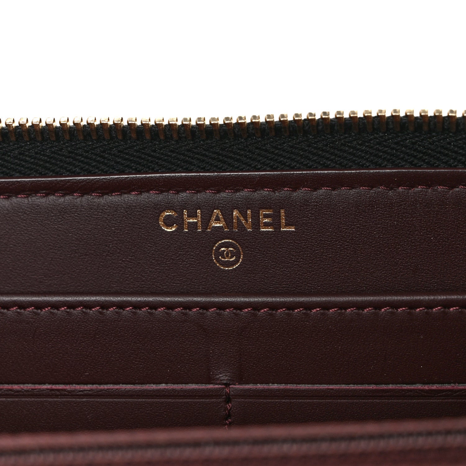 Chanel Caviar Quilted Large Gusset Zip Around Wallet Black 6 of 10