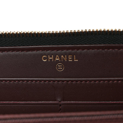 Chanel Caviar Quilted Large Gusset Zip Around Wallet Black 6 of 10