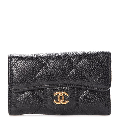 Chanel Caviar Quilted 6 Key Holder Black 1 of 9