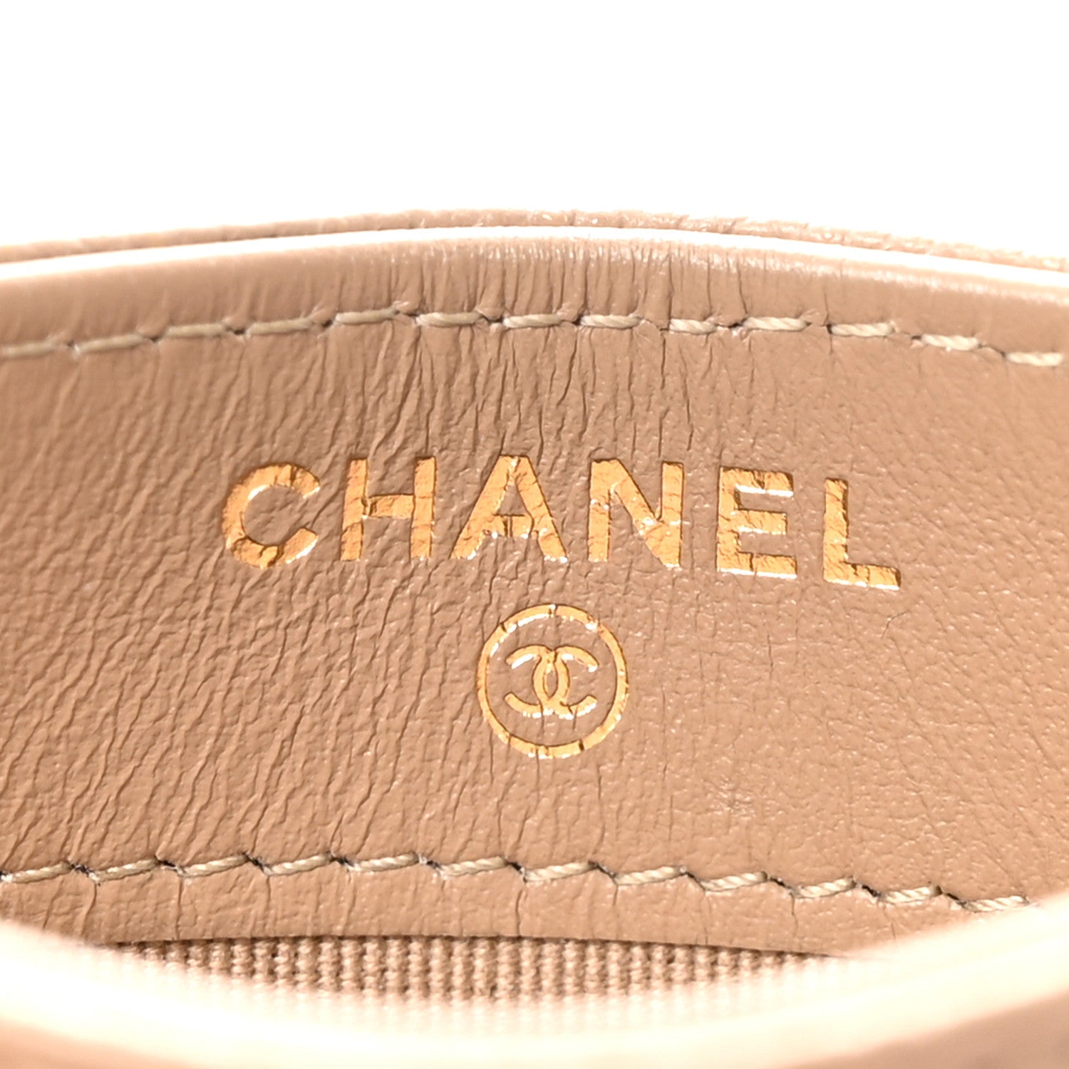 Chanel Caviar Quilted Card Holder Beige 6 of 8