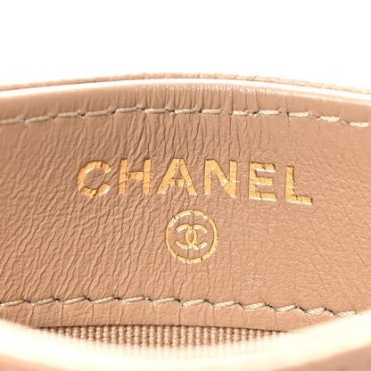 Chanel Caviar Quilted Card Holder Beige 6 of 8
