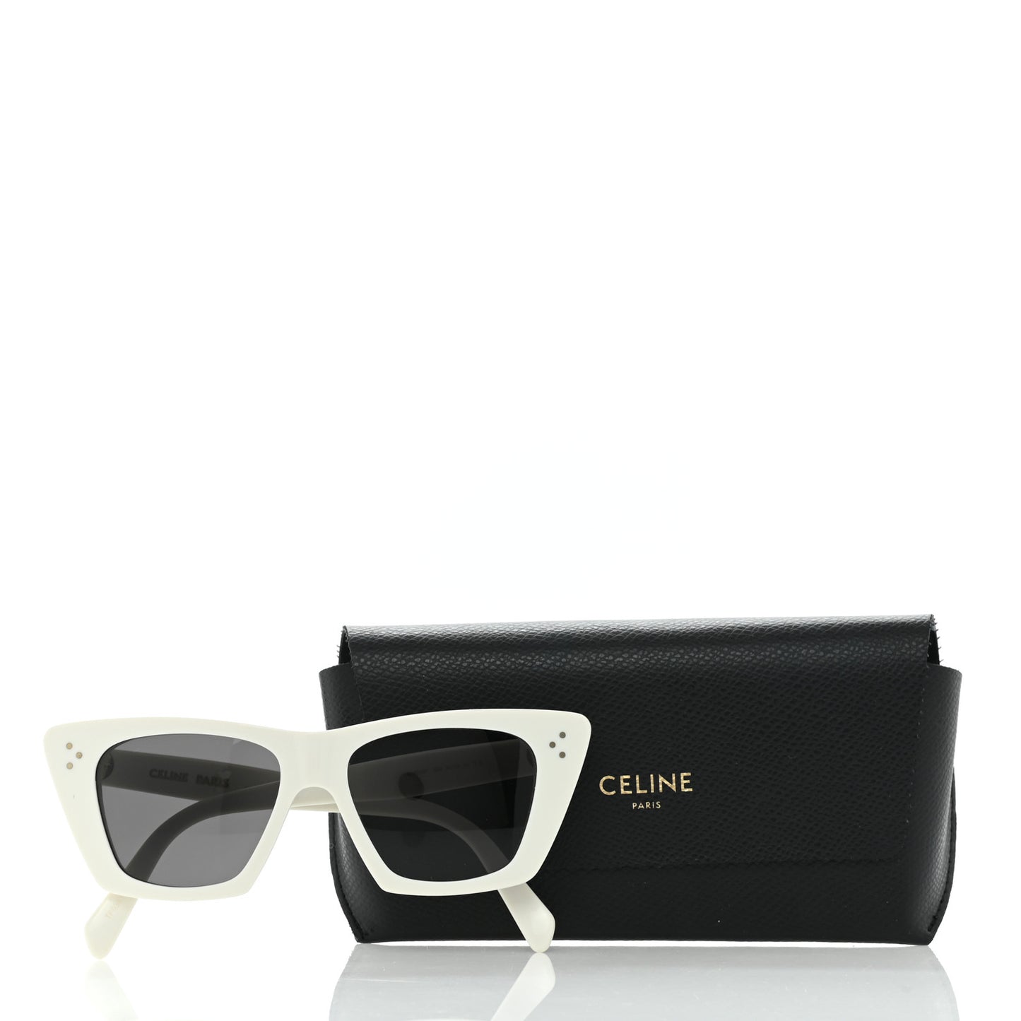 Acetate Cat Eye Sunglasses CL40187I White