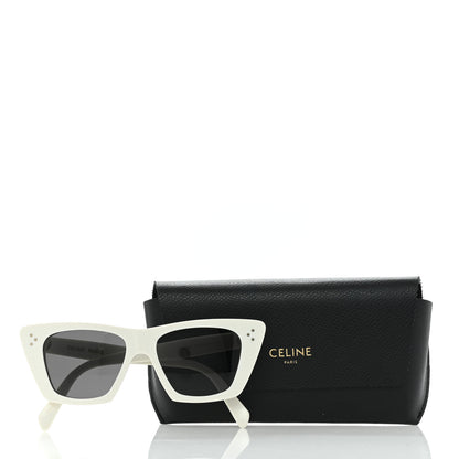 Celine Acetate Cat Eye Sunglasses CL40187I White 9 of 9