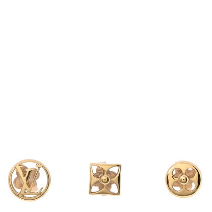 Louis Vuitton Metal Crazy In Lock Earrings Set Gold 1 of 4