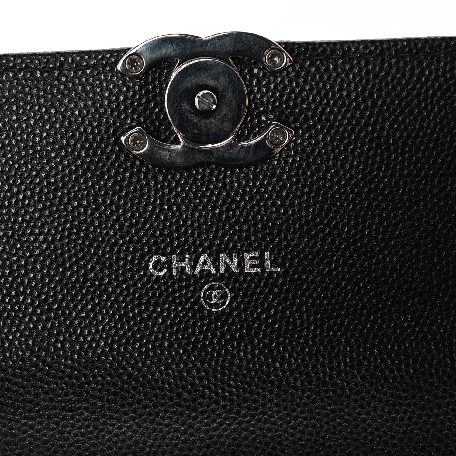 Chanel Caviar Quilted Pick Me Up Clutch With Chain Black 6 of 13