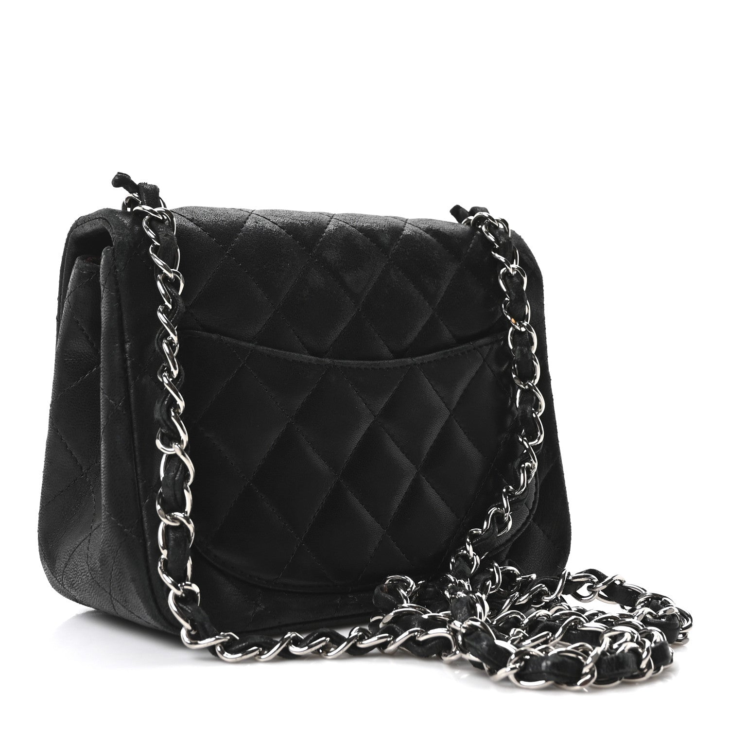Chanel Lambskin Quilted Mini Square Flap Black 3 of 10