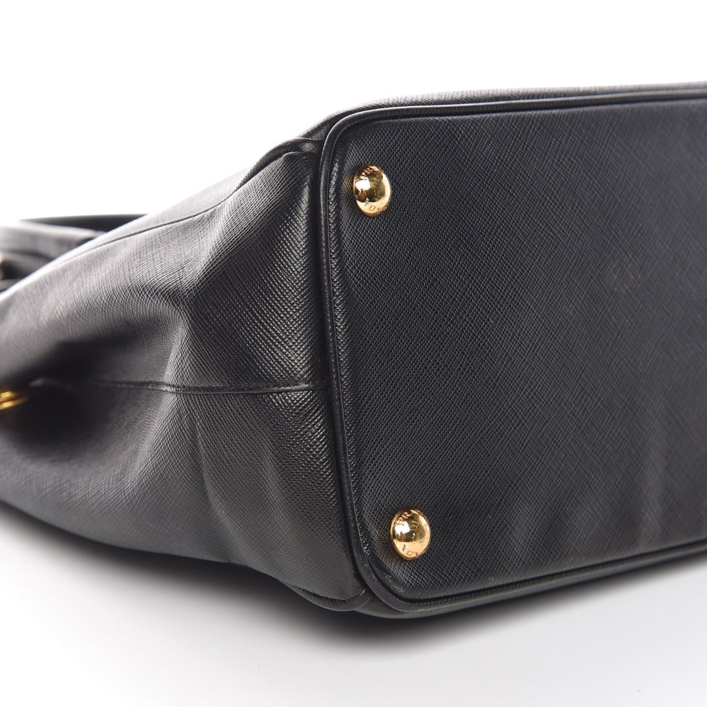 Saffiano Small Galleria Double Zip Tote Black