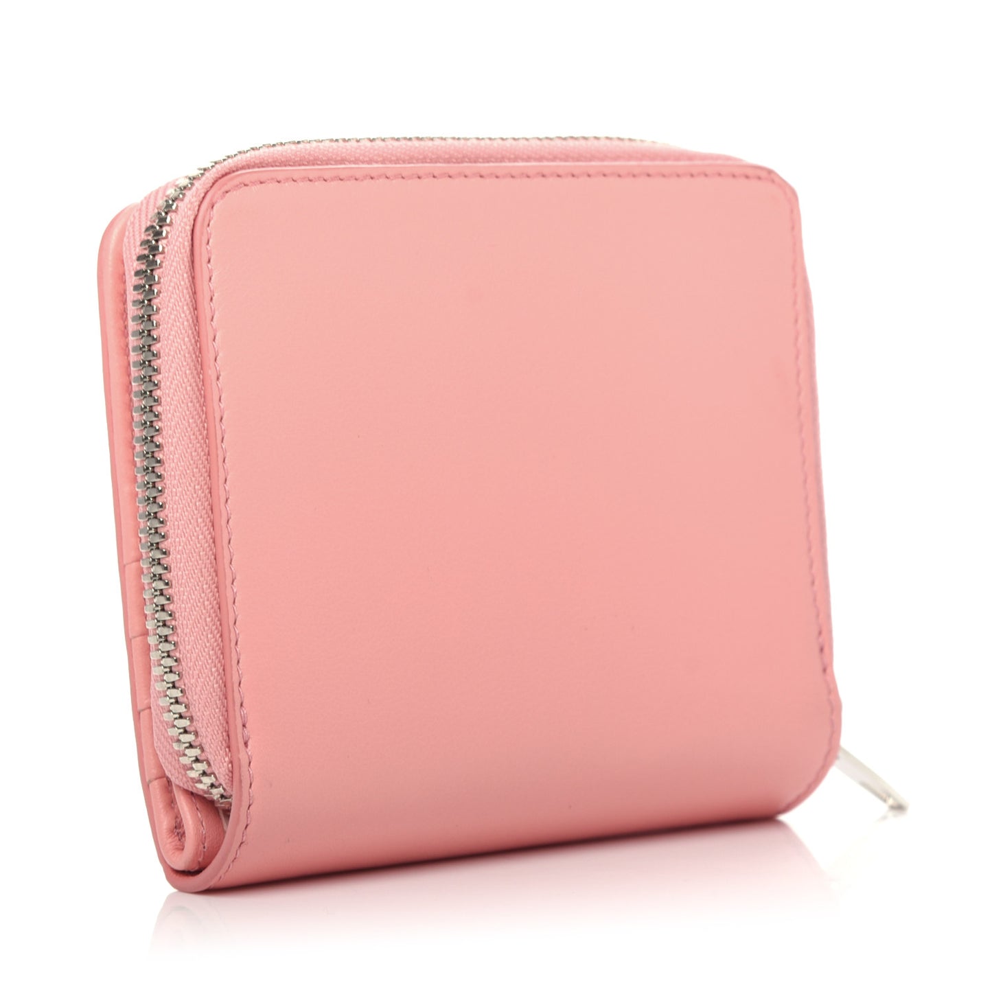 Goatskin Everyday Multi Zip Wallet Rose