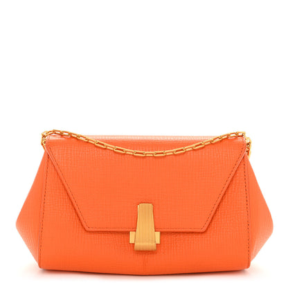 Bottega Veneta Textured Calfskin The Mini Angle Shoulder Bag Light Orange 1 of 10