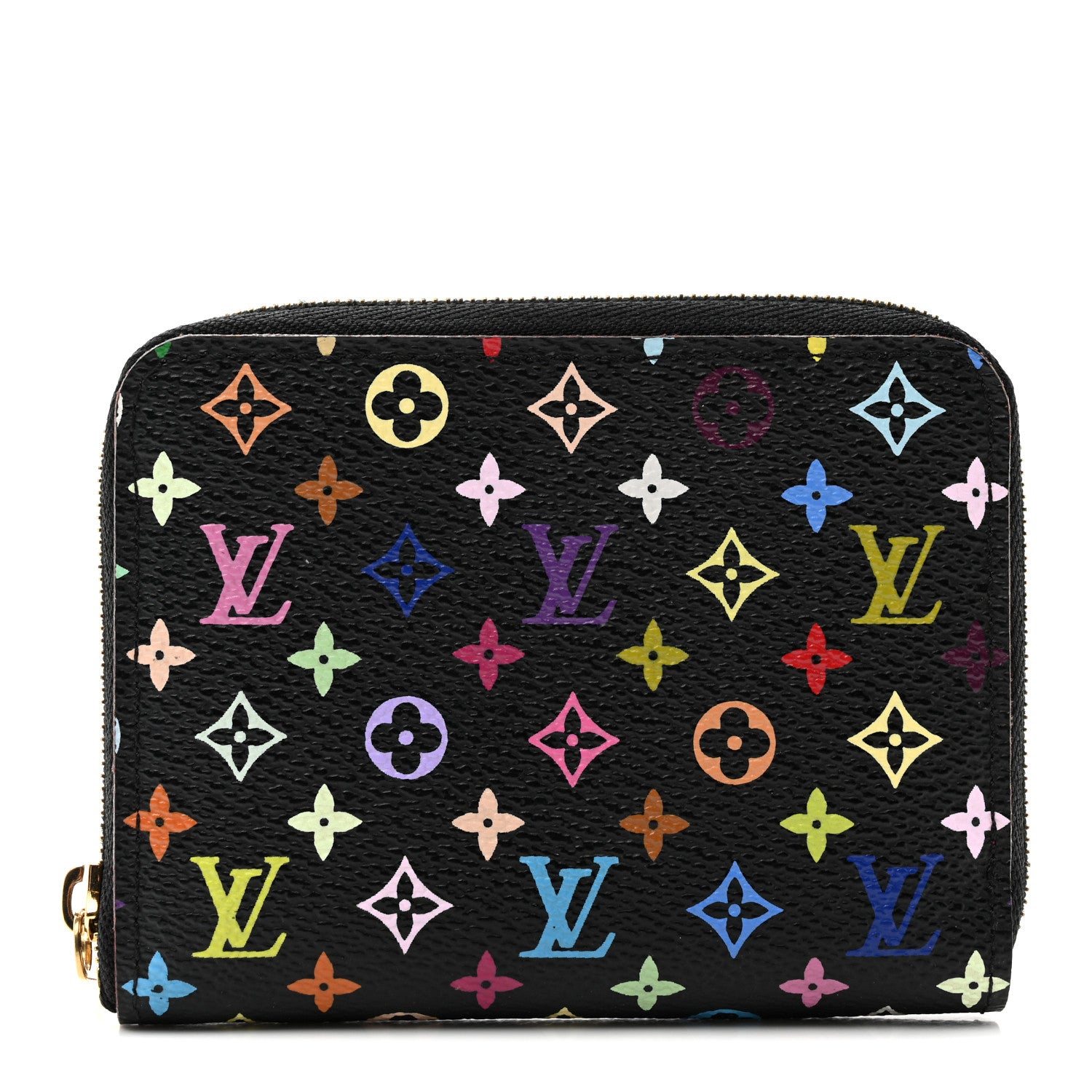 Louis Vuitton Monogram Multicolor Zippy Coin Purse Black Grenade 1 of 9