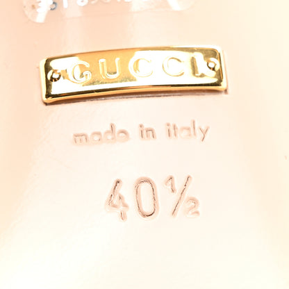Gucci X ADIDAS Nappa Suede Monogram Jumbo GG Trefoil 75mm Slide Sandals 40.5 New Mystic White Sand 6 of 9