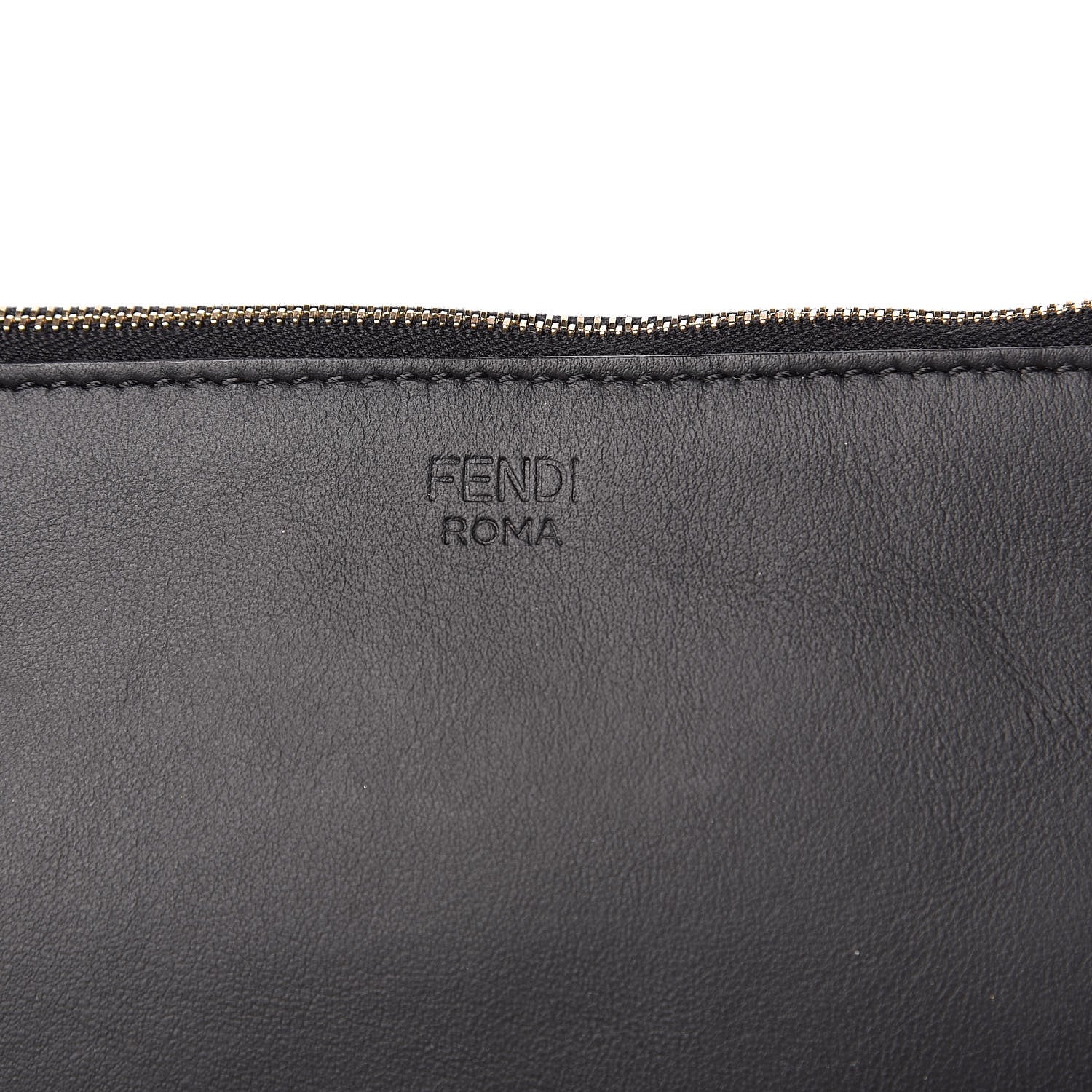 Fendi Calfskin F is Fendi Studded Triplette Pouch Set Black 9 of 9