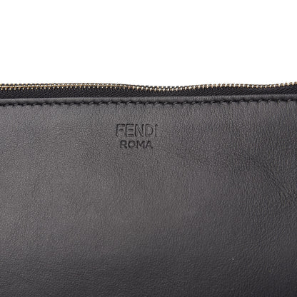 Fendi Calfskin F is Fendi Studded Triplette Pouch Set Black 9 of 9