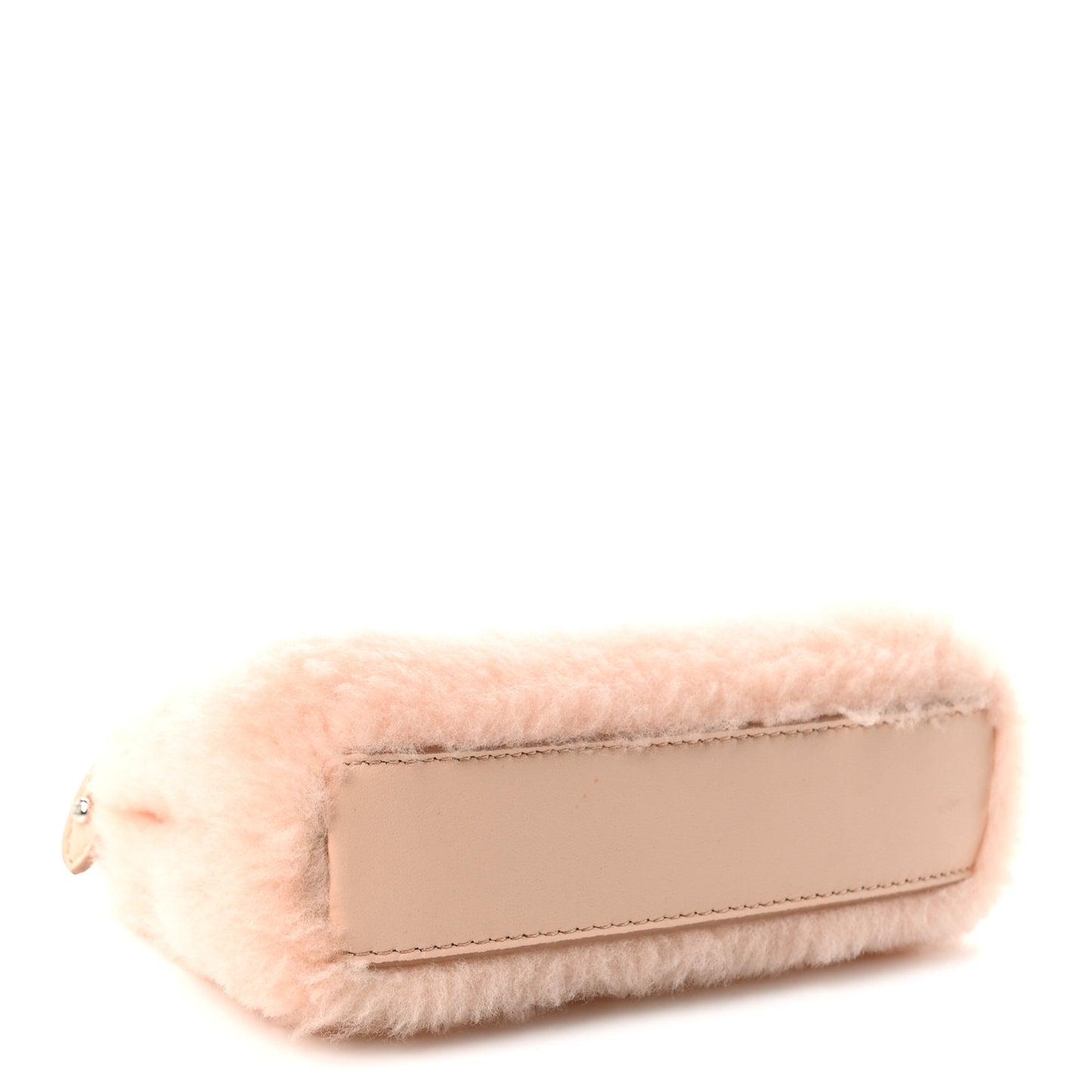 Shearling Nappa Mini Peekaboo Iconic Satchel Light Rose