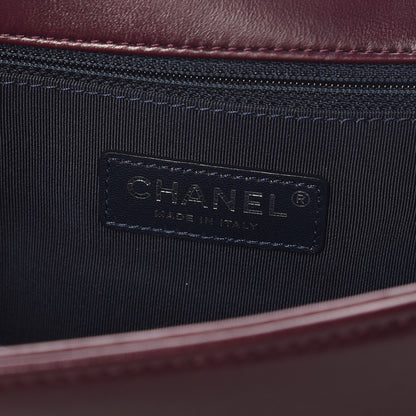 Chanel Velvet Tweed Large Boy Flap Burgundy 6 of 20