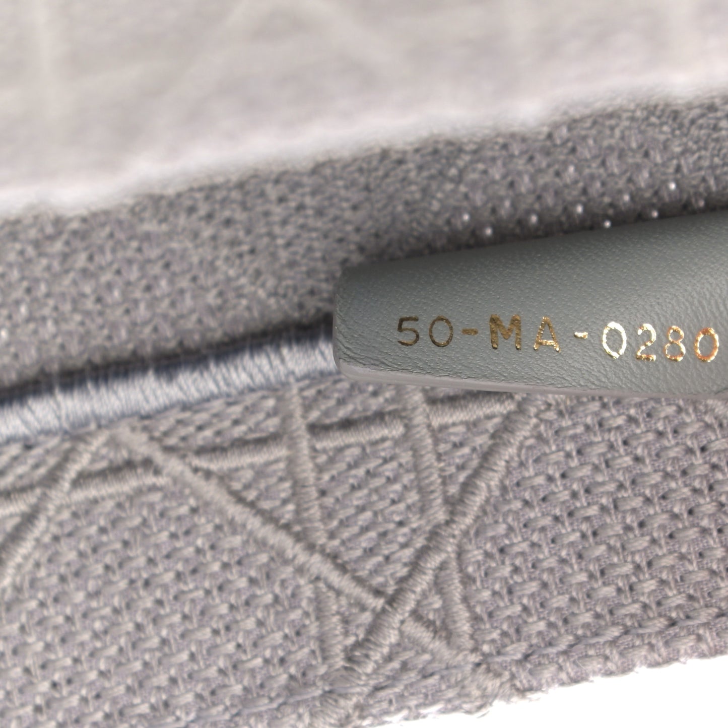 Canvas Embroidered Cannage Medium Book Tote Stone