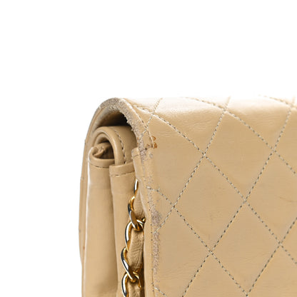 Chanel Lambskin Quilted Medium Double Flap Beige 9 of 11