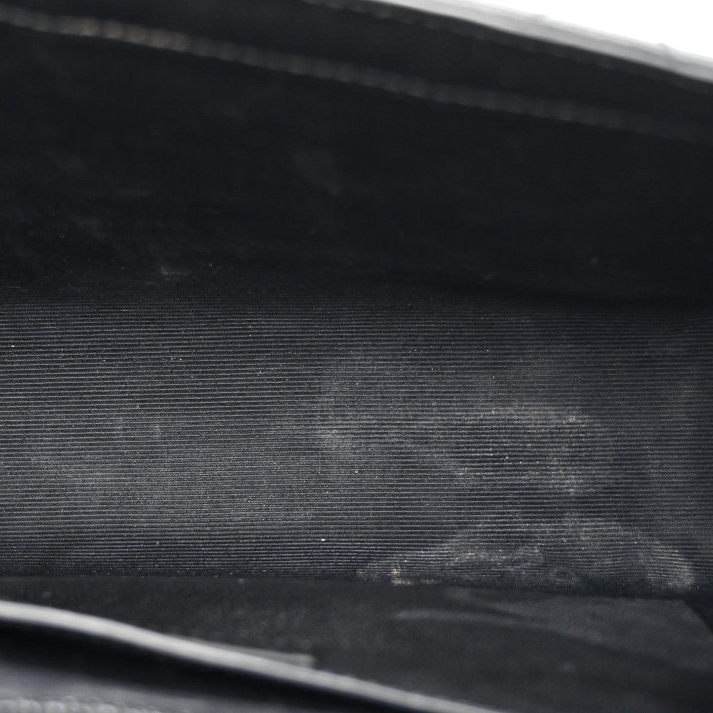 Grain De Poudre Textured Mixed Matelasse Triquilt Medium Monogram Satchel Black
