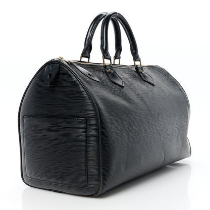 Louis Vuitton Epi Speedy 35 Black 3 of 16