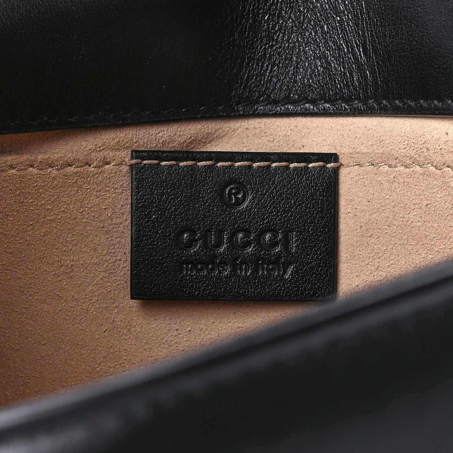 Calfskin Matelasse Mini GG Marmont Shoulder Bag Black