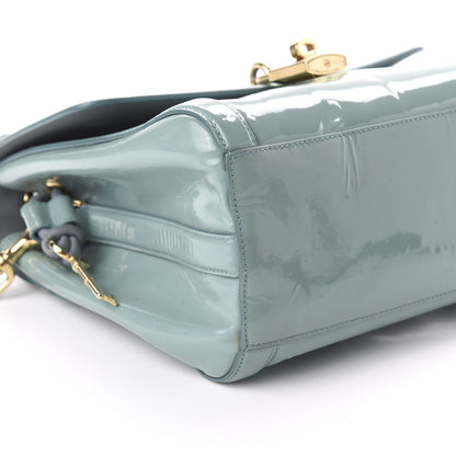 Dolce & Gabbana Patent Miss Dolce Satchel Light Blue 6 of 11
