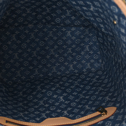 Louis Vuitton Monogram Denim Neo Neverfull MM Blue 6 of 11