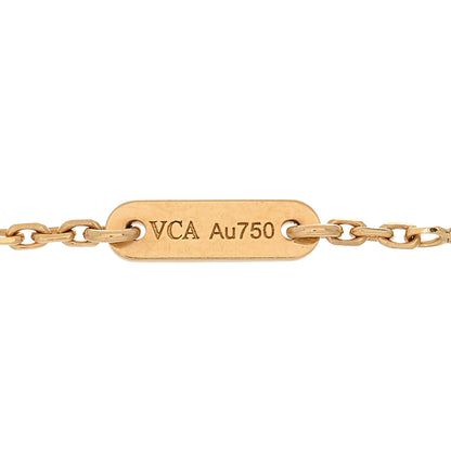 Van Cleef & Arpels 18K Yellow Gold Mother of Pearl Sweet Alhambra Butterfly Bracelet 3 of 4