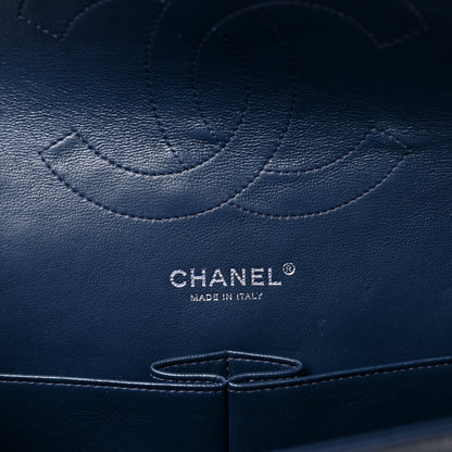Chanel Caviar Quilted Jumbo Double Flap Navy Blue 6 of 11