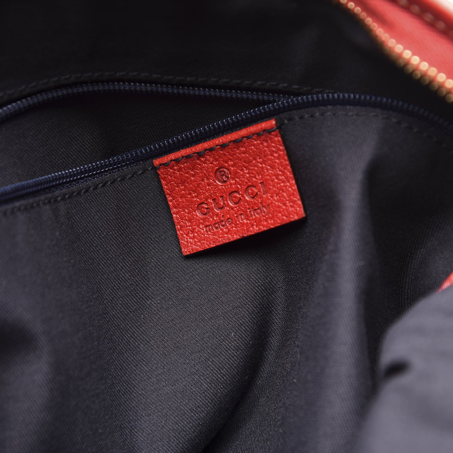 Gucci Monogram Abbey Messenger Bag Navy Red 5 of 9