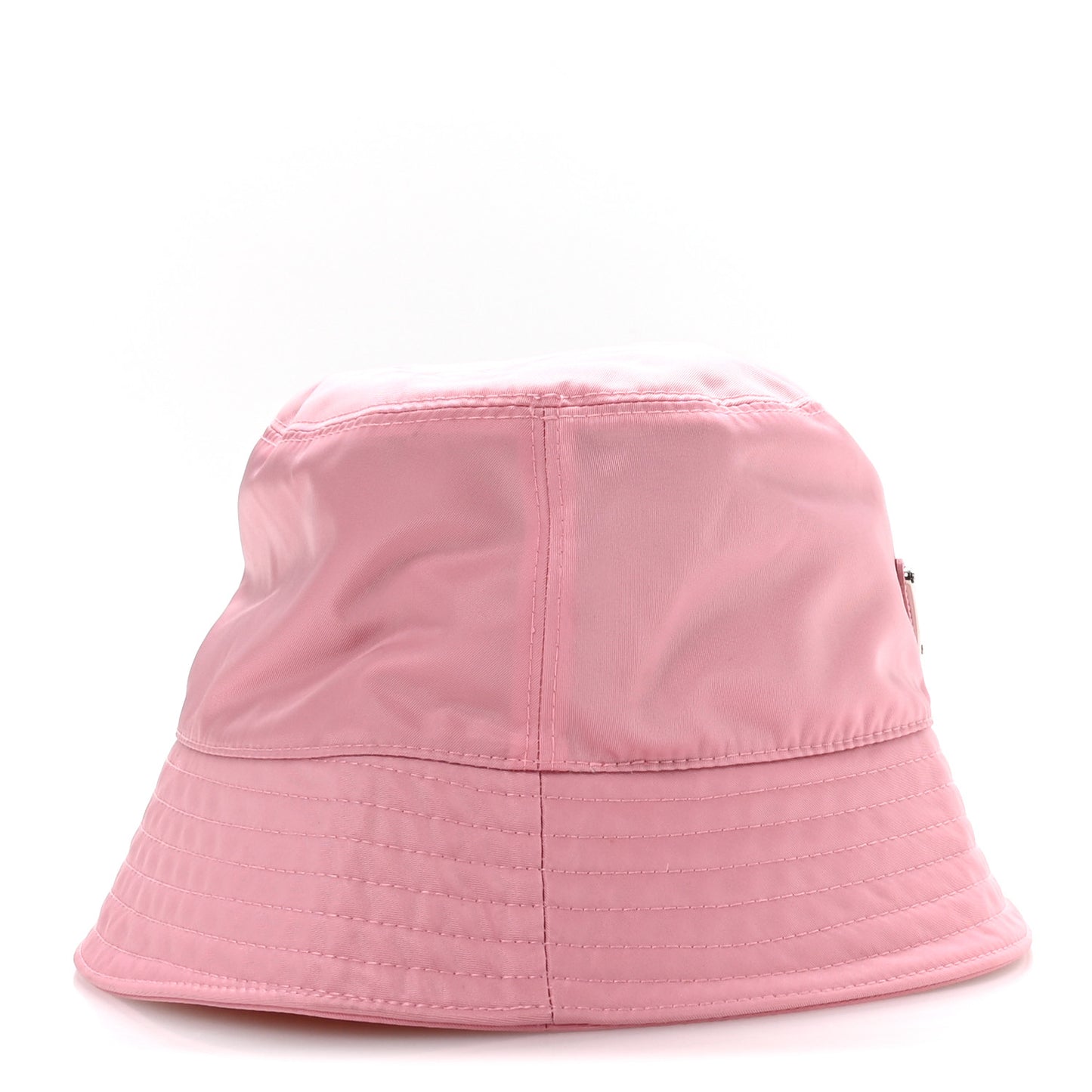 Re-Nylon Metal Triangle Logo Womens Bucket Hat M Rosa