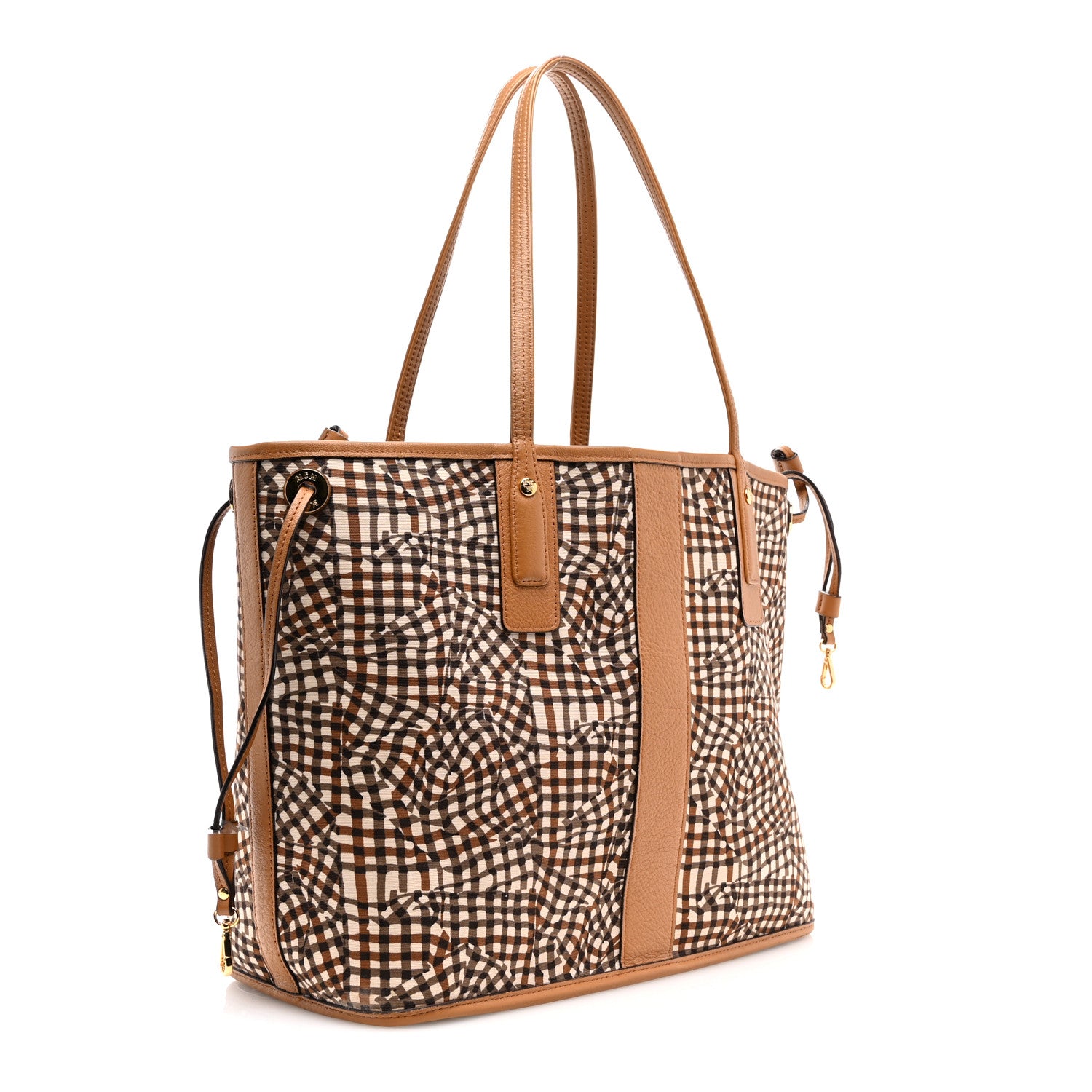 MCM Visetos Medium Liz Reversible Shopper Tote Cognac 6 of 18