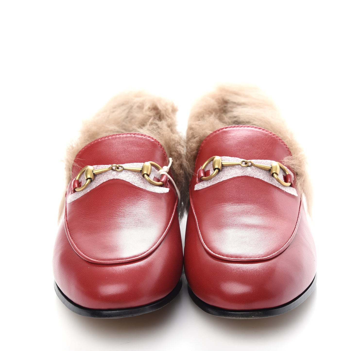 Malaga Kid Fur Womens Jordaan Loafers 38 Hibiscus Red Natural