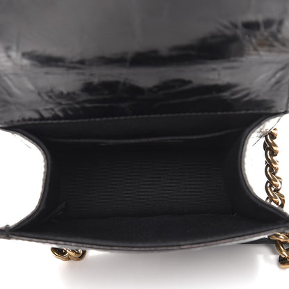 Chanel Glazed Calfskin Quilted Mini Rita Top Handle Flap Black 6 of 10