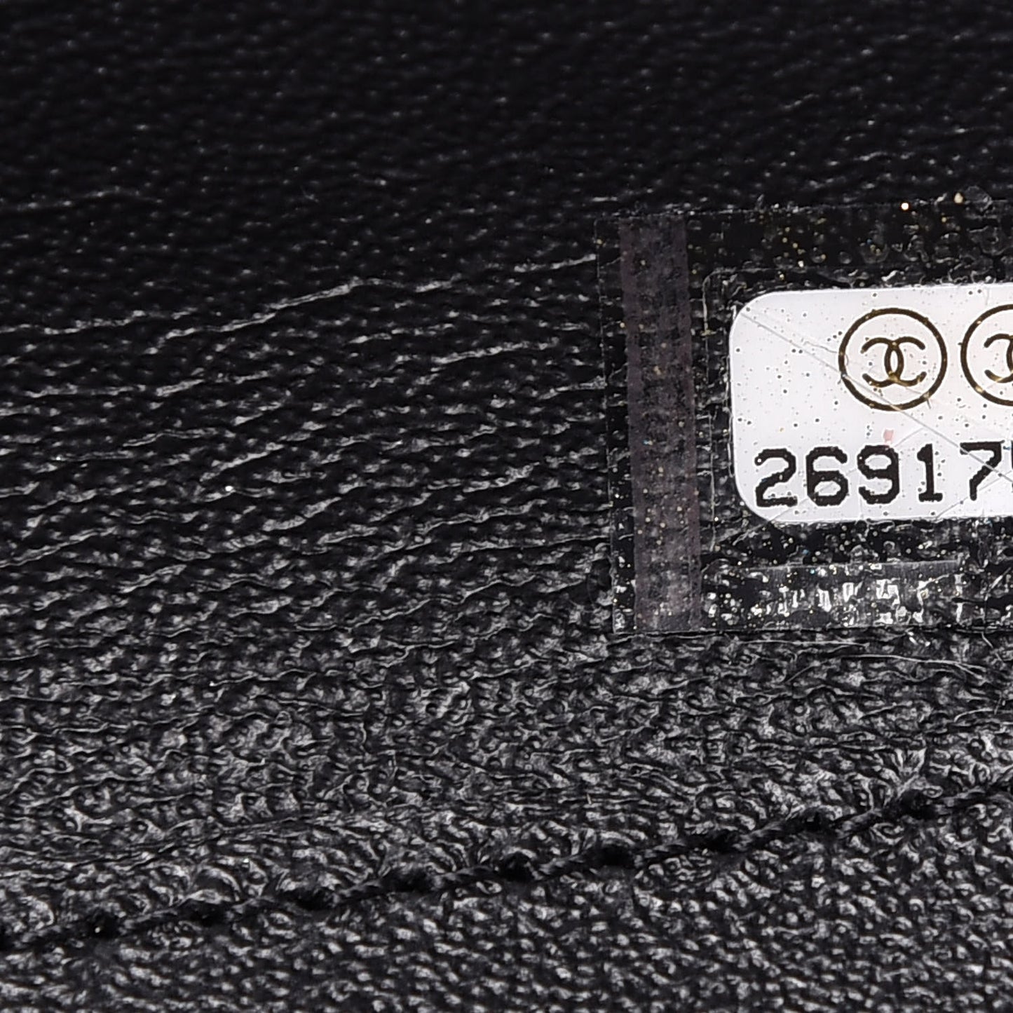 Lambskin Embroidered Chevron Quilted La Pausa Tassel Clutch Black