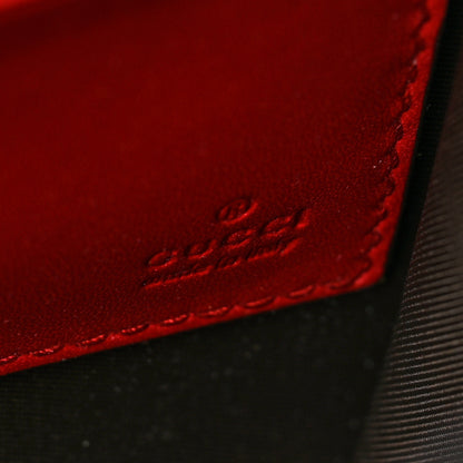 Gucci GG Supreme Monogram Mini Peony Pearly Clutch Red 6 of 6