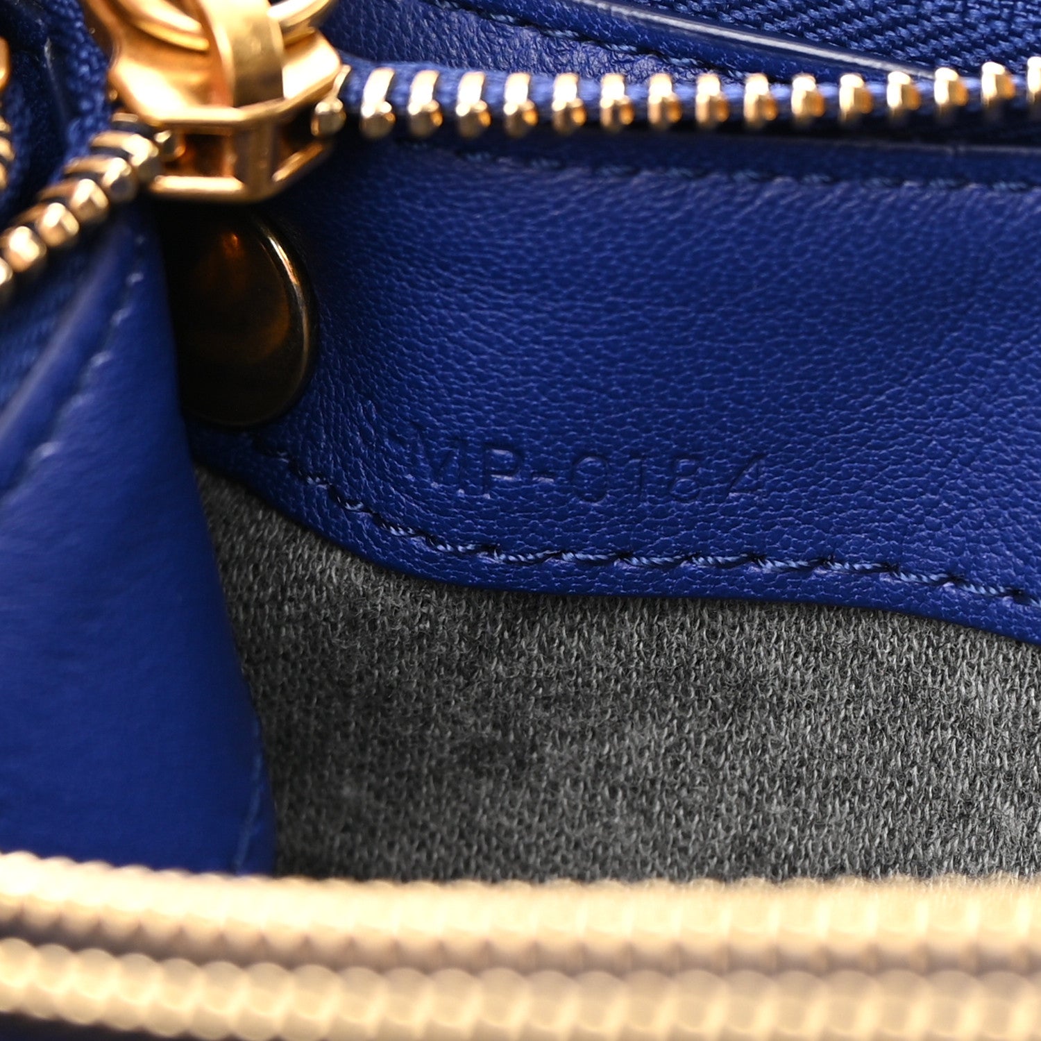 Celine Lambskin Small Trio Crossbody Bag Indigo 9 of 19
