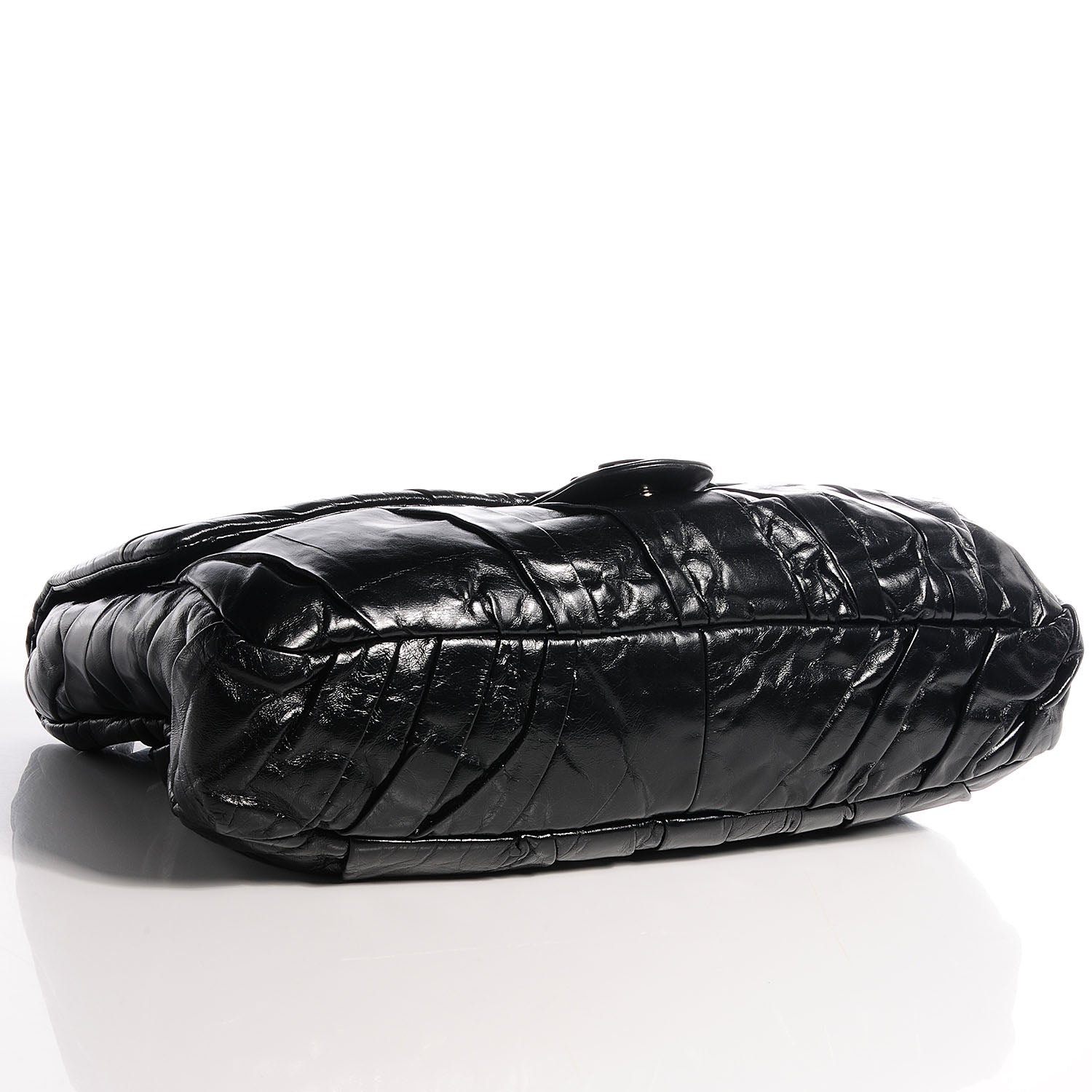 Chanel Glazed Calfskin Twisted Maxi Flap Black 4 of 8