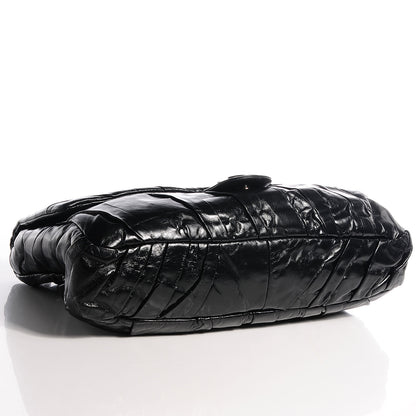 Chanel Glazed Calfskin Twisted Maxi Flap Black 4 of 8