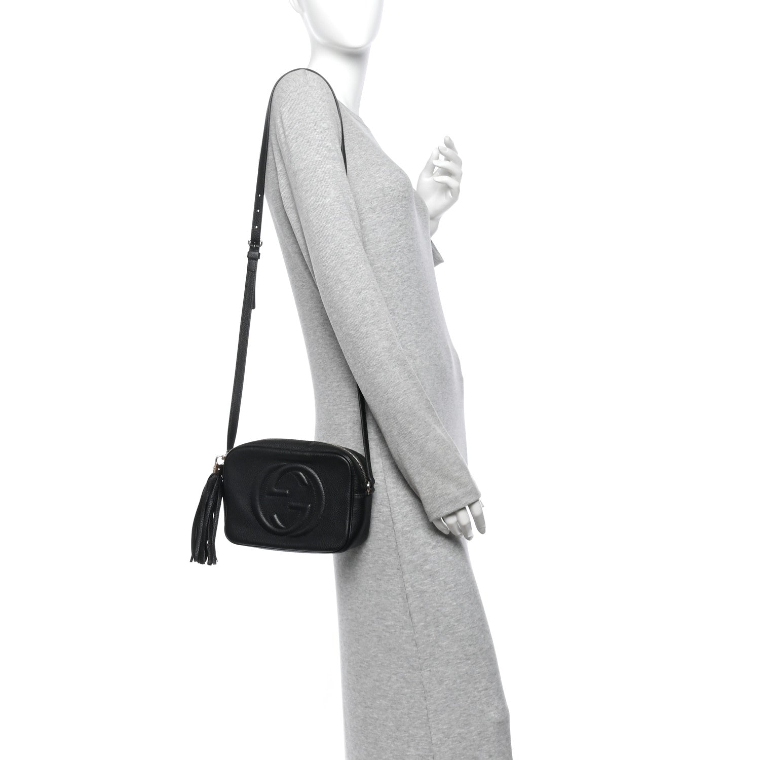 Gucci Pebbled Calfskin Small Soho Disco Bag Black 2 of 10