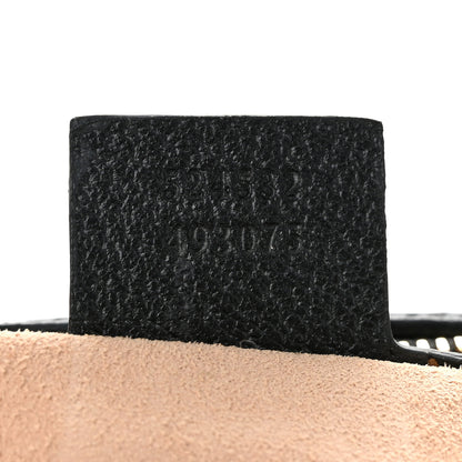 Gucci Textured Dollar Calfskin Web Medium Ophidia Boston Black 7 of 12