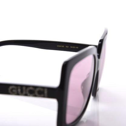 Gucci Crystal Square Frame GG Sunglasses GG0418S Black Pink 6 of 8