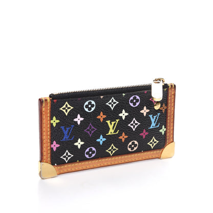 Louis Vuitton Monogram Multicolor Key Pouch Black 3 of 6