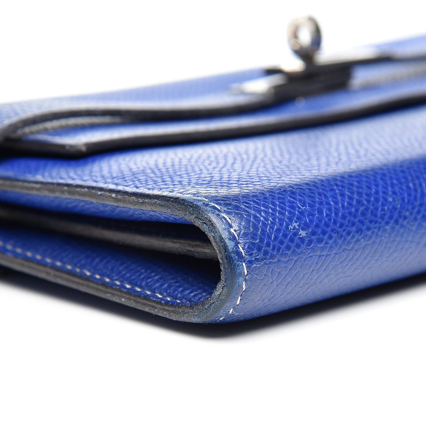 Epsom Kelly Longue Wallet Bleu Electrique Cobalt